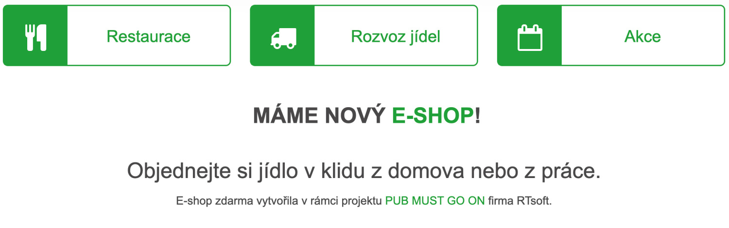 Podporujeme restaurace v nelehké době.